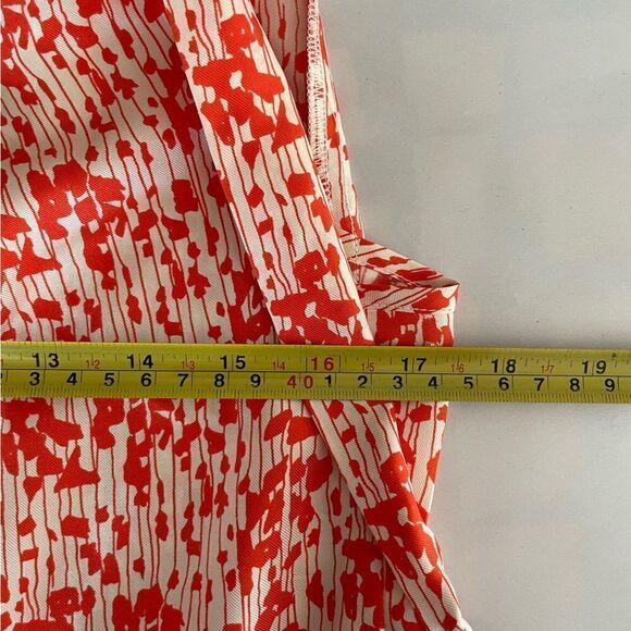 Loeffler Randall Silk Print Blouse Size 2 - Picture 8 of 10